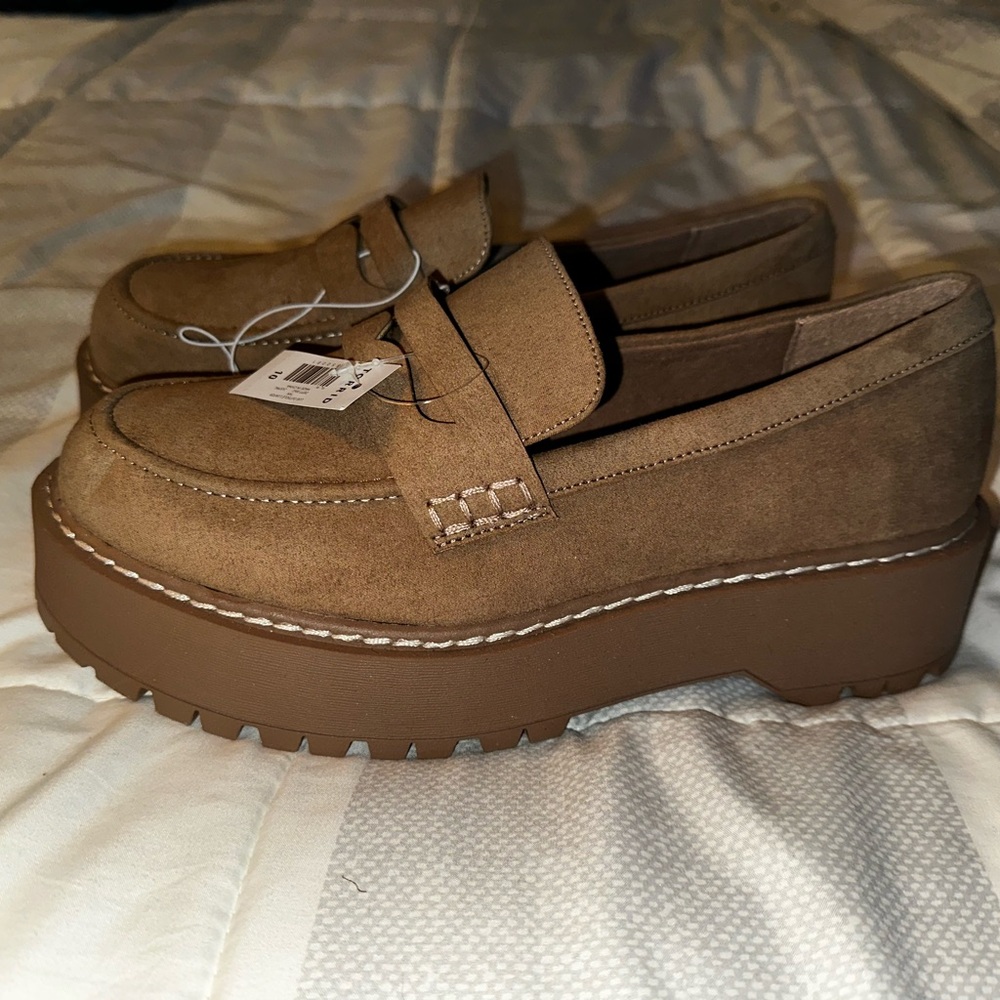 Torrid Brown Platform Loafers